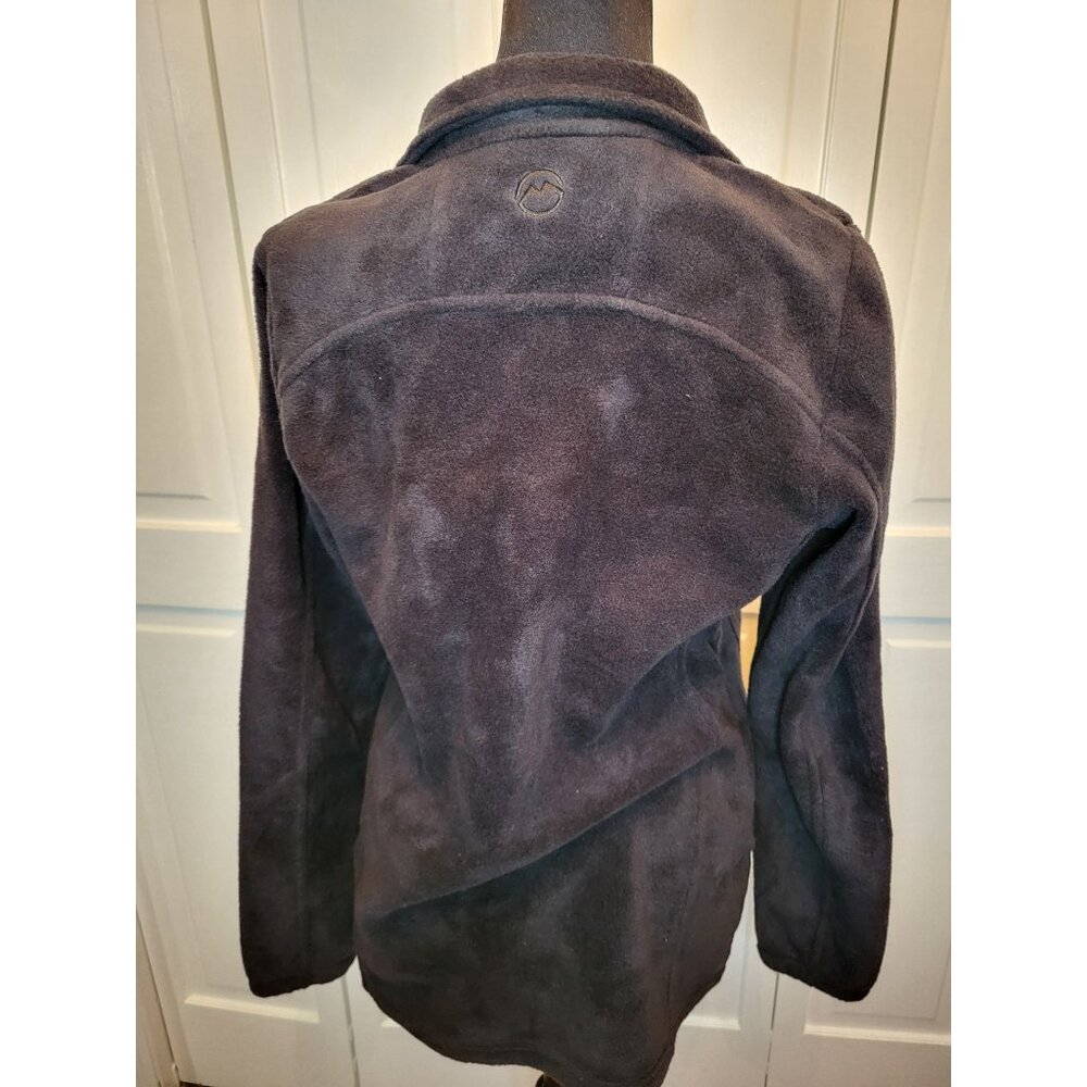 Women Magellan Outdoors Black Arctic Fleece Jacket M Zipper Gorpcore Winter Cozy - Picture 2 of 10